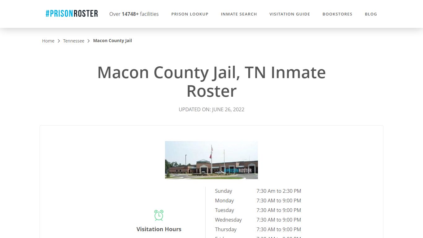 Macon County Jail, TN Inmate Roster - Prisonroster