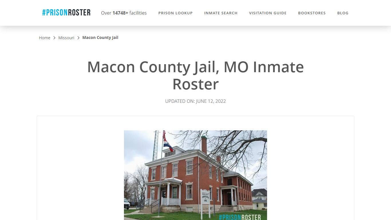 Macon County Jail, MO Inmate Roster